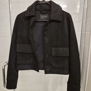 Banana Republic Black Bomber Jacket